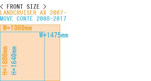 #LANDCRUISER AX 2007- + MOVE CONTE 2008-2017